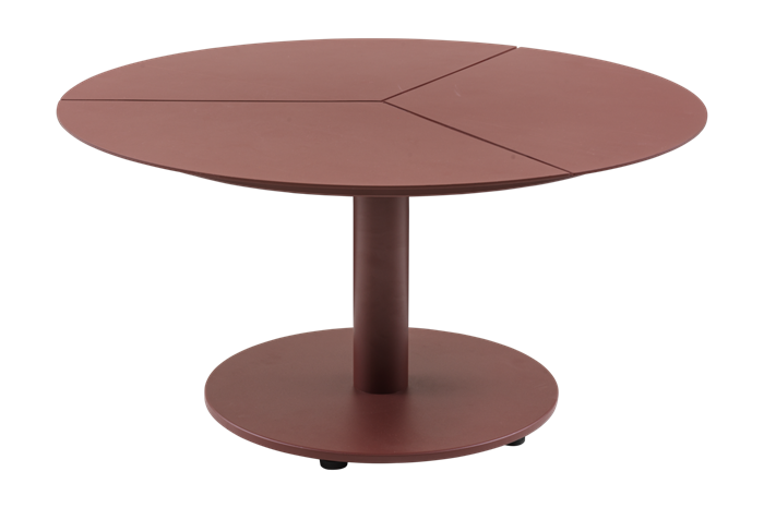 Peace Loungebord Zinred H46cm Havebord   Runde Haveborde Brafab Enggården Havemøbler