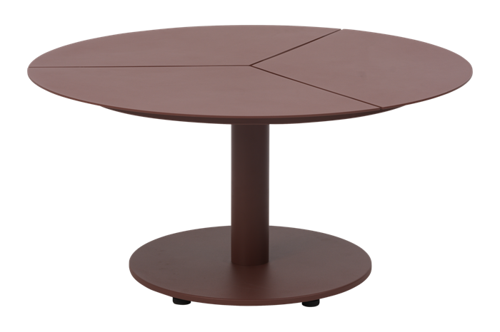 Peace Loungebord Zinred H40cm Havebord   Runde Haveborde Brafab Enggården Havemøbler