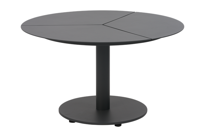 Peace Loungebord Antracit H46cm Havebord   Runde Haveborde Brafab Enggården Havemøbler