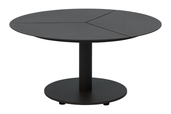 Peace Loungebord Antracit H40cm Havebord   Runde Haveborde Brafab Enggården Havemøbler