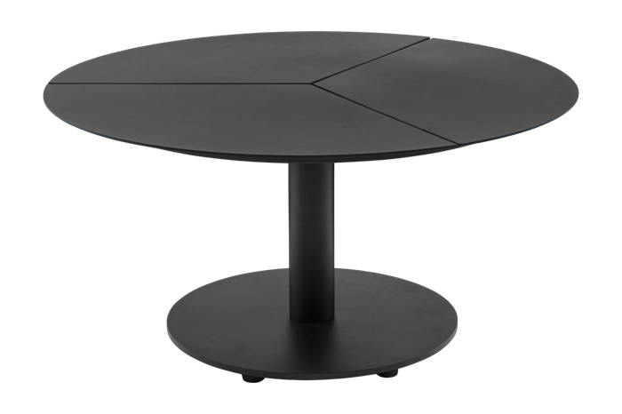 Peace Loungebord Sort H46cm Havebord Runde Haveborde Brafab Enggården Havemøbler