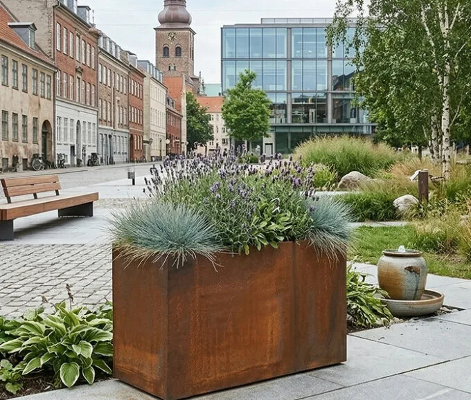 Plantekumme       Rust Stålplade  120   40   60     Skjulte Hjul