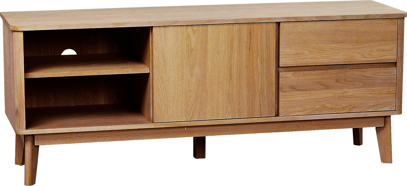 Rowico Yumi -bord -møbel Lakeret Egetræ Med Soft-close Skydedør B152 D42 H60