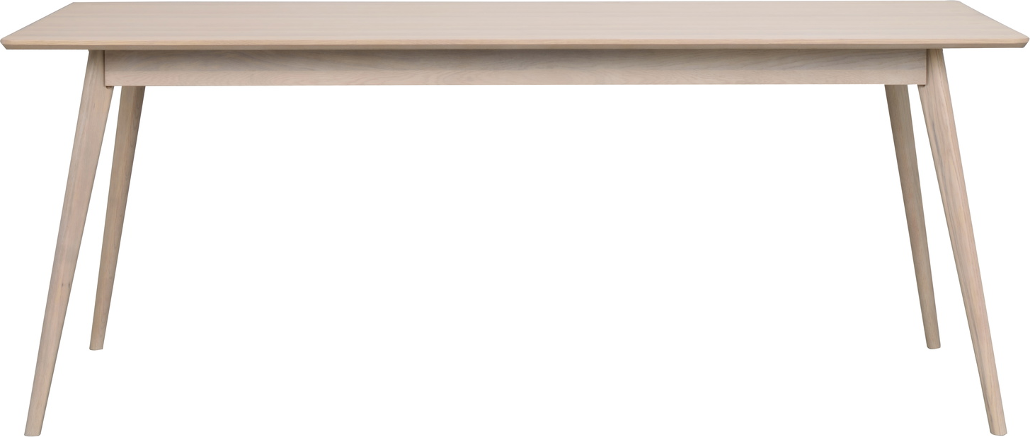 Spisebord Rowico Yumi 190x90   Hvidkalket Egetræsfinér