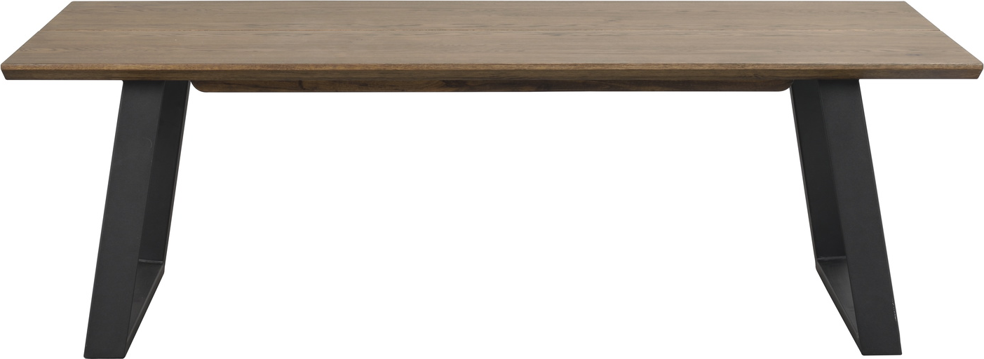 Sofabord Rowico Melville   Lyst Egetræsfiner   Sort Metal 140   65