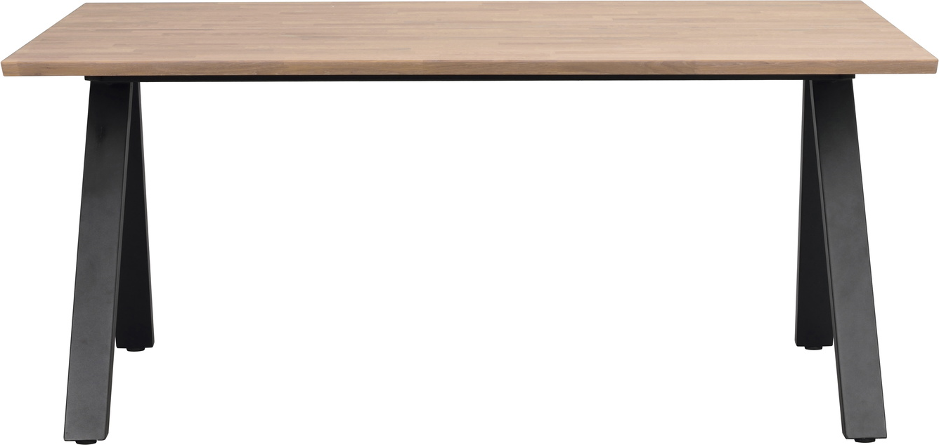 Spisebord Rowico Carradale Massiv Olieret   Med Sort  -ramme 170x100