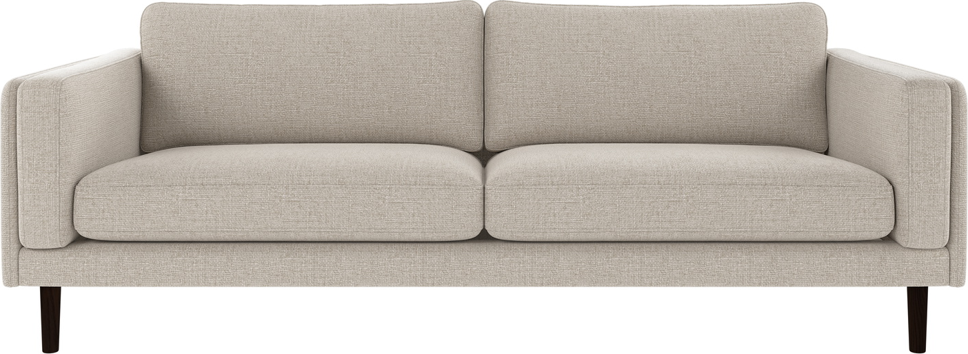 -personers Sofa Rowico Braden Robin-stof Lysegrå Med Egetræsben L216xd87