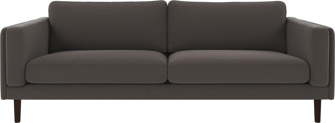-personers Sofa Rowico Braden Rita 68 Mørkegrå Brun Fsc-certificeret Egetræ Stel Nozag-fjedre 216 Bred
