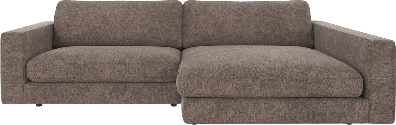 Chaiselongsofa Rowico Duncan Højrevendt Mørk Beige Stof Greg 78x258x150 Slidstærk Fsc-mix