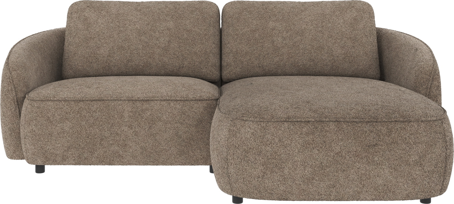 Chaiselongsofa Rowico Norris Højrevendt Mørk Beige Anna-stof Skandinavisk Design Nozag-fjedre Fscâ -mix Rammekonstruktion