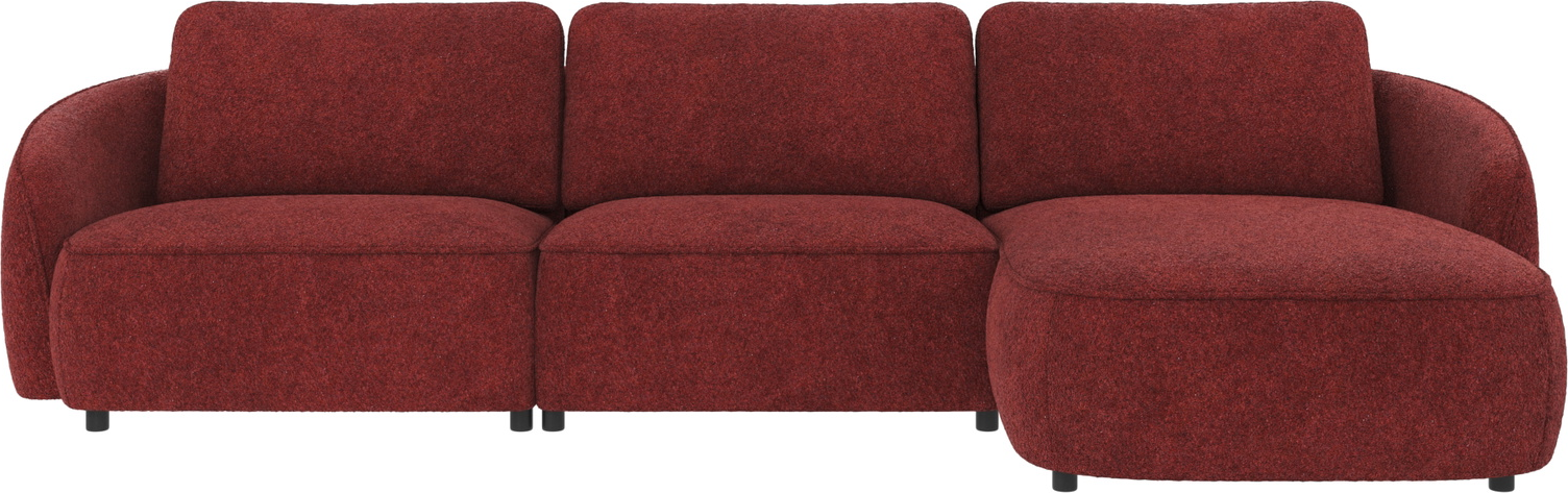 Chaiselongsofa Rowico Norris Højrevendt Loungesofa Rød Anna Stof Fsc Ramme