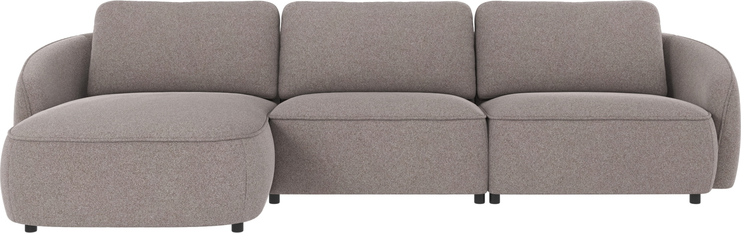 Chaiselongsofa Rowico Norris Venstrevendt Gråbeige Brenda Stof Dyb 162