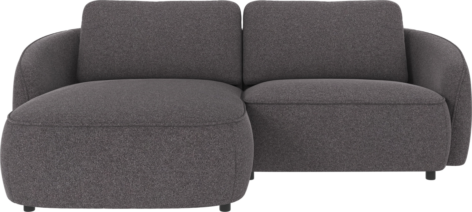 Chaiselongsofa Rowico Norris Venstrevendt Mørkegrå Brenda 226x162x80 Nozag-koldskum