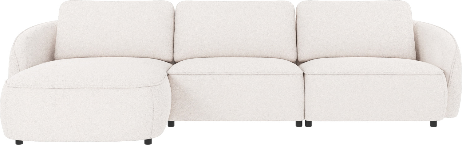Chaiselongsofa Venstrevendt Norris Fra Rowico Pudderhvidt Alice-stof Rummelig H80ã B319ã D162 Med Nozag-fjedre -koldskum