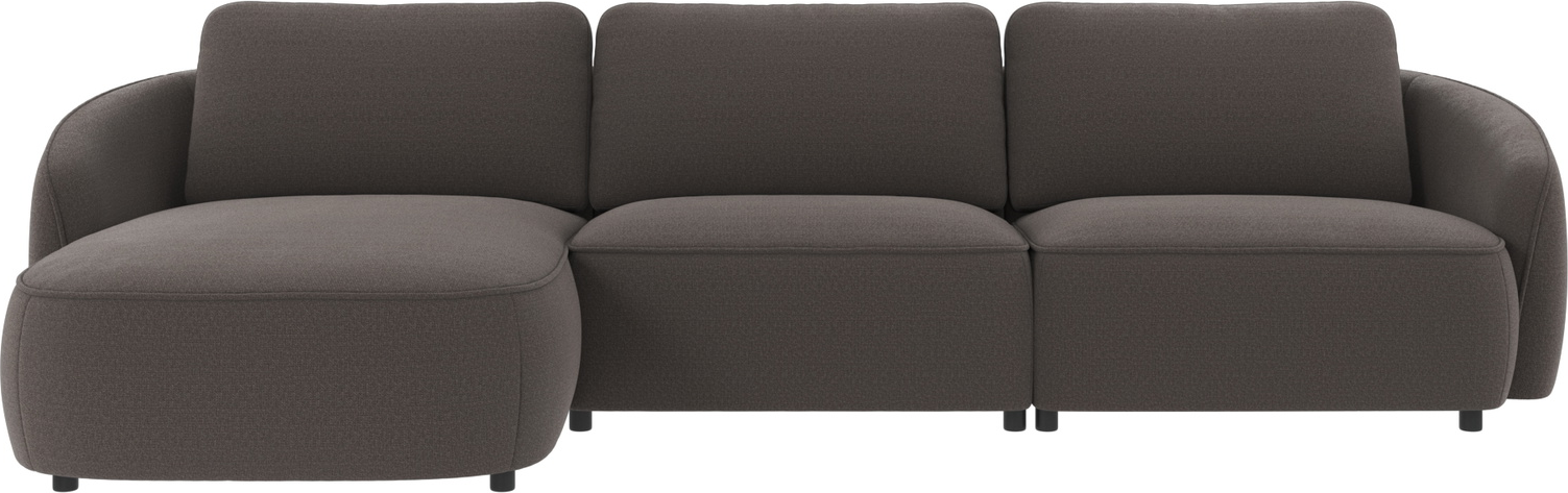 Chaiselongsofa Rowico Norris Mørkegråt Polyesterstof 319x162 Venstrevendt