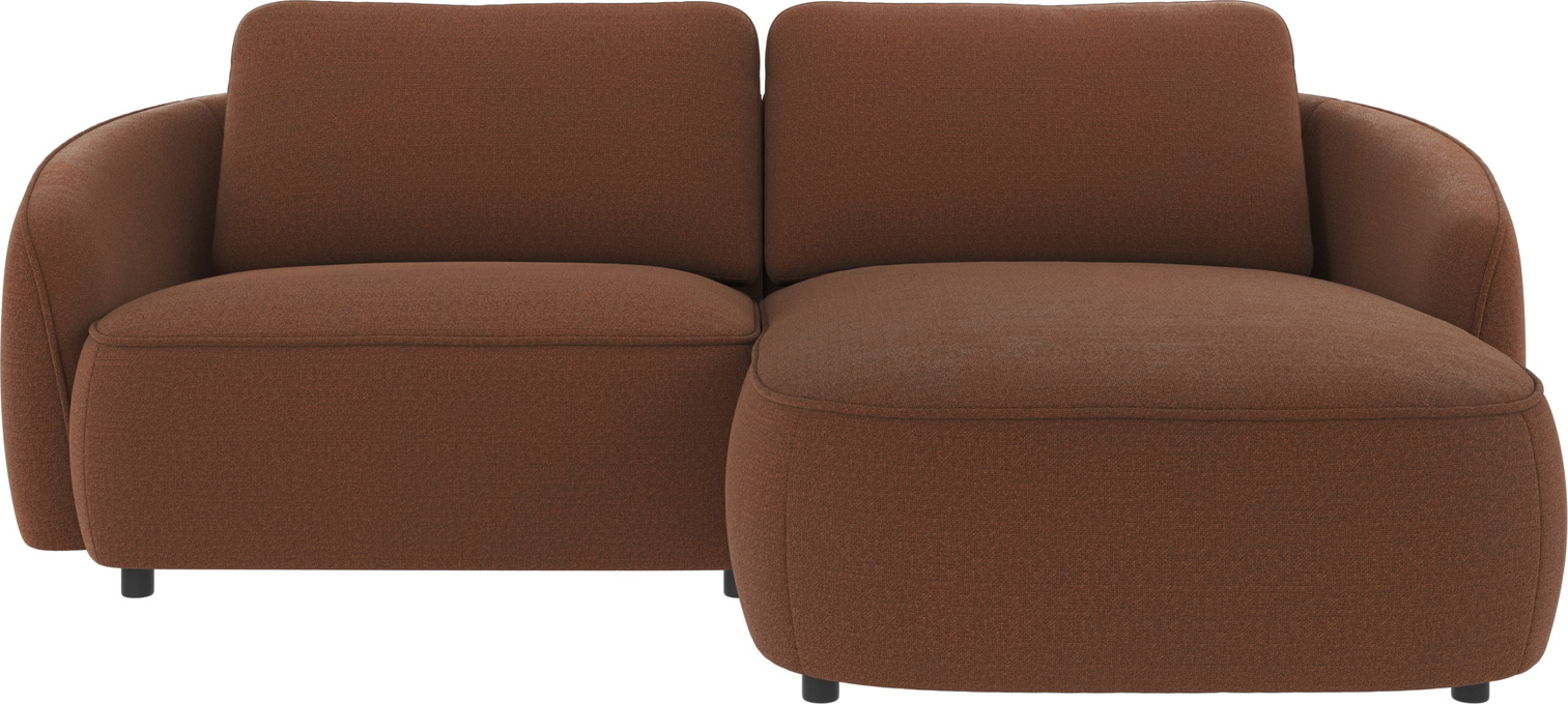 Chaiselongsofa Rowico Norris Rita 96 Polyester Rød B226ã D162ã H80 Højrevendt Komfortabel Med Nozag-fjedre Bæredygtig Fsc-mix