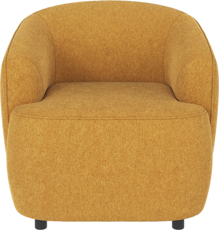 Loungestol Rowico Dermot Gul Stof Brenda Lænestol Polyester Med Nosag-fjedre Fsc-mix Ramme