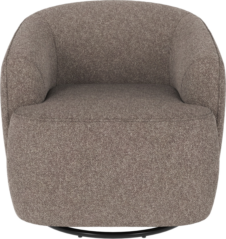 Loungestol Drejestol Rowico Dermot Bobby Polyester Mørk Beige 360 Drej-   Gyngefunktion Fsc-mix