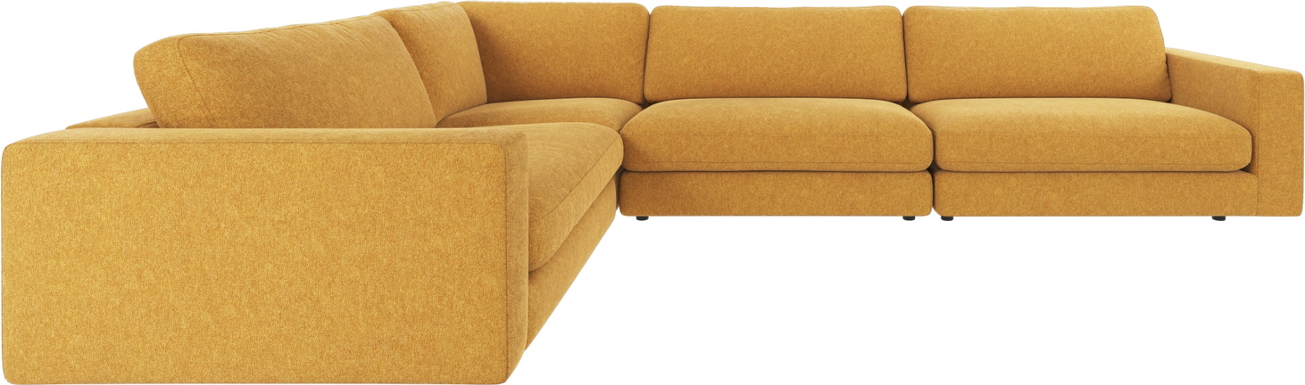 Rowico Duncan Hjørnesofa Modulsofa Gul   Slidstærkt Brenda 68 Stof 345ã 233