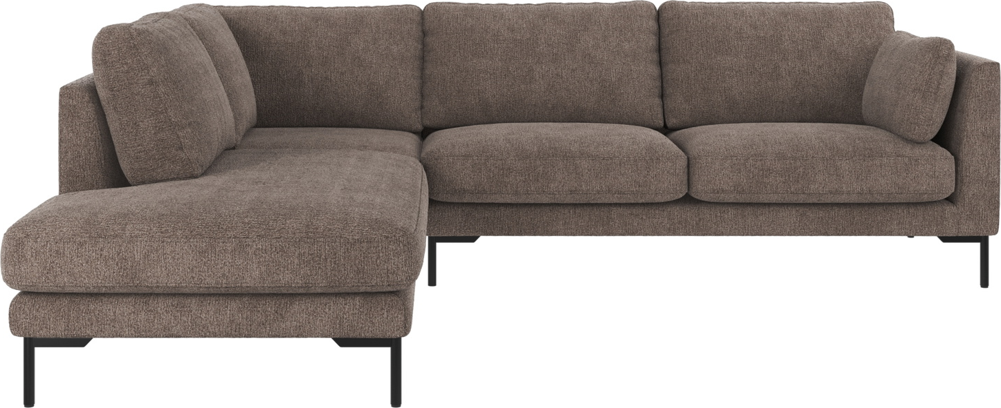 Hjørnesofa Venstrevendt Rowico Corwin Greg   Mørk Beige H83ã B266ã D226