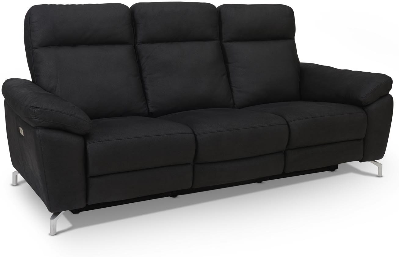 Elegant 2-personers Stofsofa Raymond - Sort Edinburgh