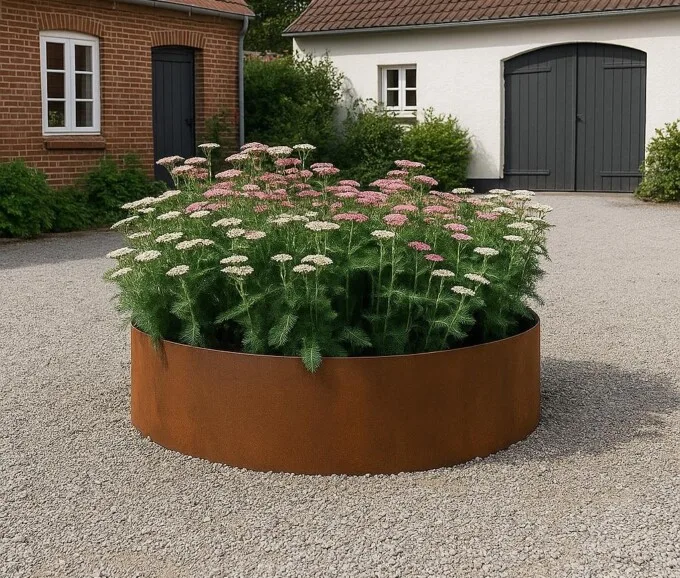 Rundt Højbed   5mm Cortenstål  Højde 40cm