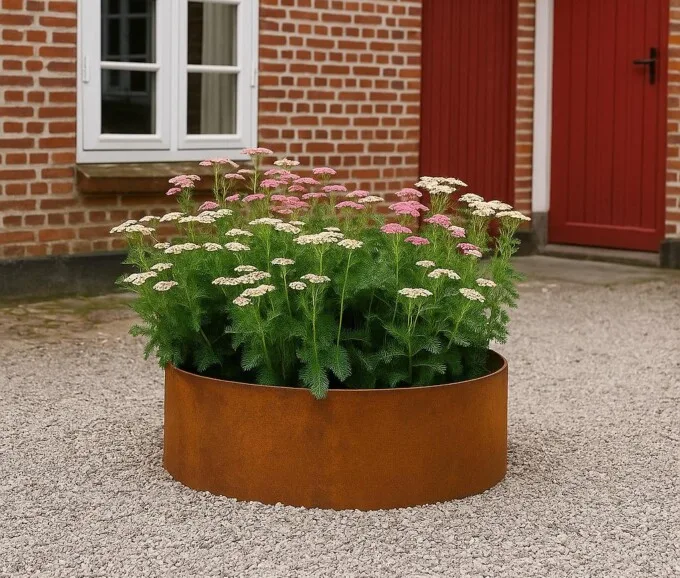 Rundt Højbed   5mm Cortenstål  Højde 50cm