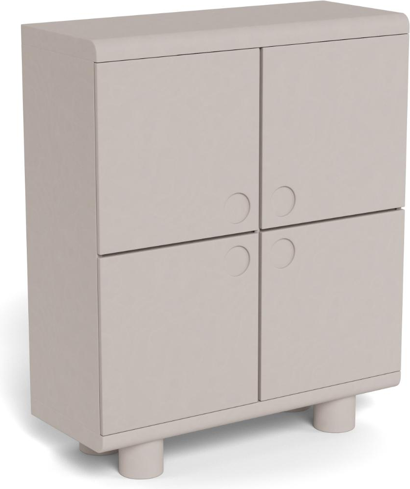 Badeværelsesskab Signature Mento  -dørs  Grå  -malet Mdf  H120ã B100ã D40