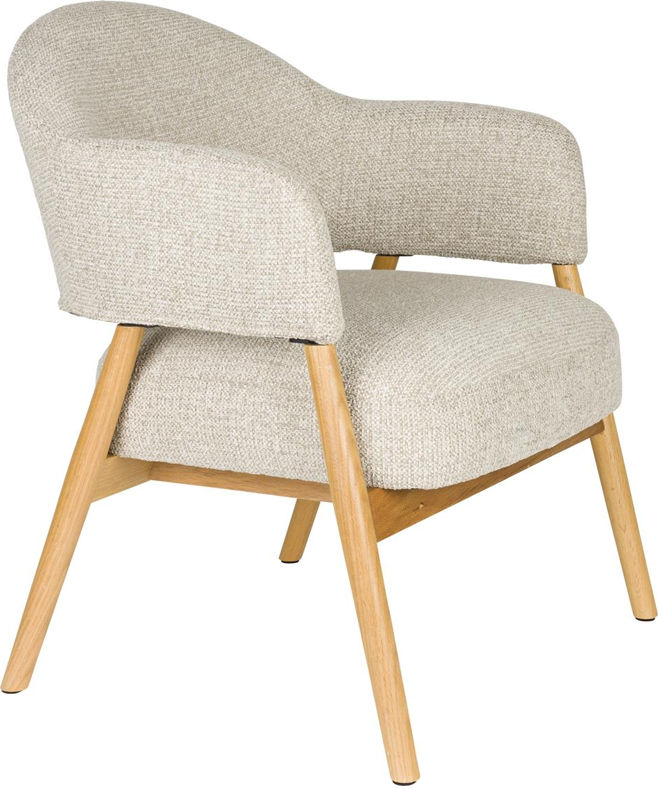 Loungestol Studio White Indy i Lysgrå - Elegant Komfort