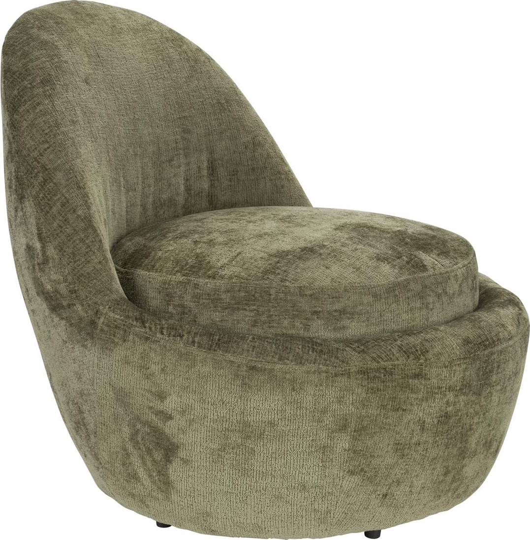 Loungestol Studio White Nash i brungrå polyester