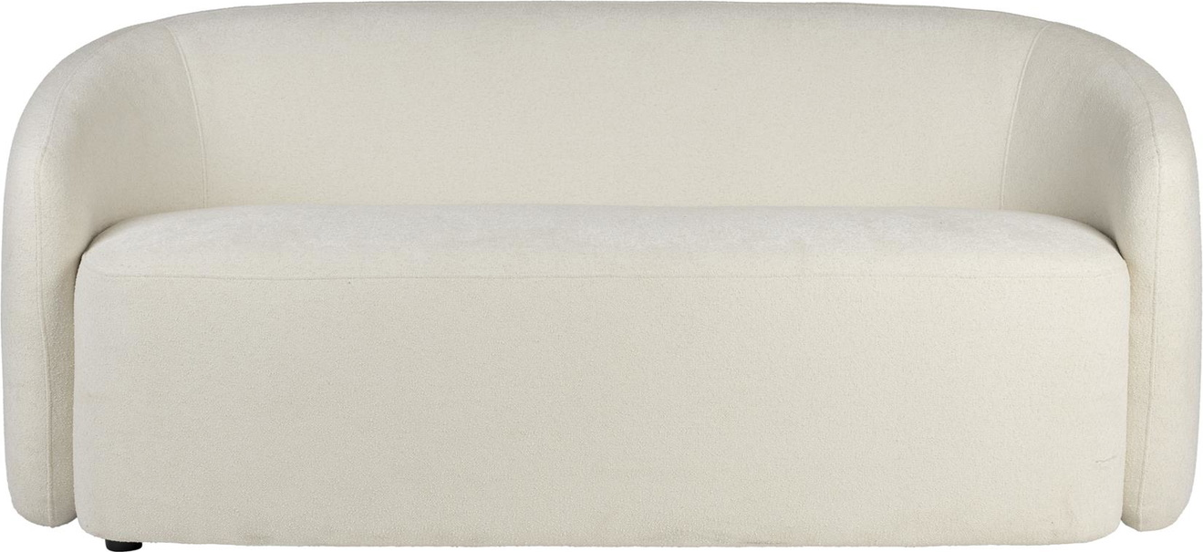 -personers Sofa Studio White Len Lysgrå Polstret Polyester Kompakt Design 181ã 87ã 75