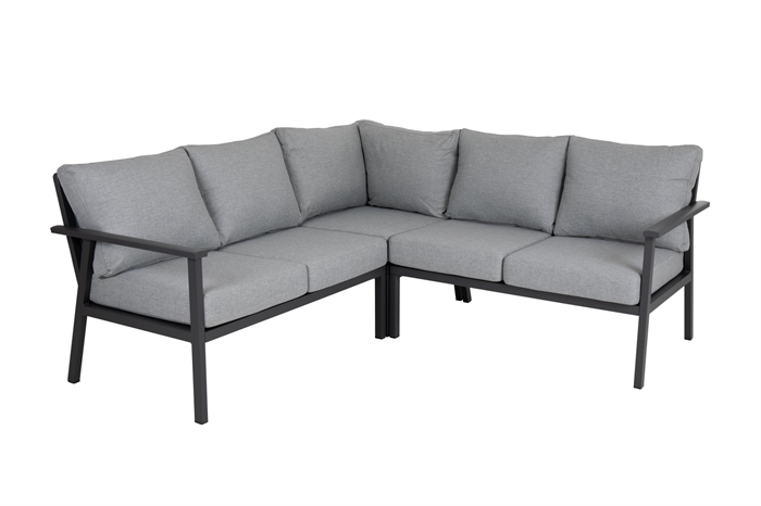 Samvaro Hjørnesofa Grå Loungemøbler Brafab Enggården Havemøbler