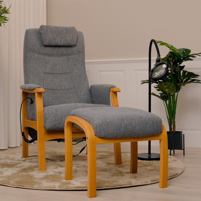 Comfort Living Sanne Lænestol Med Sædeløft Stof Medium Møbelsalg
