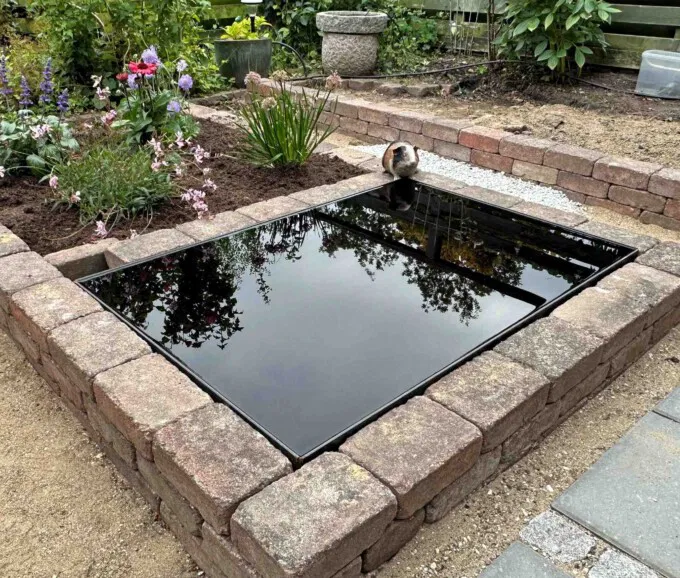Spejlbassin 5mm Corten Stål 120x80x10cm