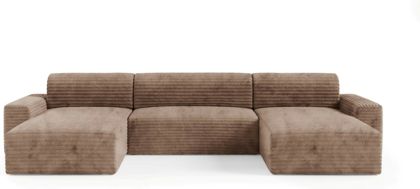 -sofa Maison Vellé Calira 300x185    Sovefunktion 340x140    Tilia 17 Ribbet Stof  Hjørnesofa