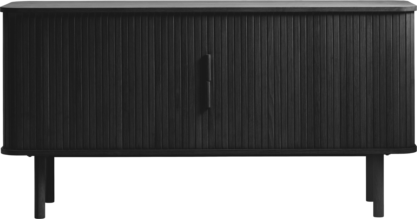Skænk Nordique Design Cavo Sort Egetræsfiner 160x45x76