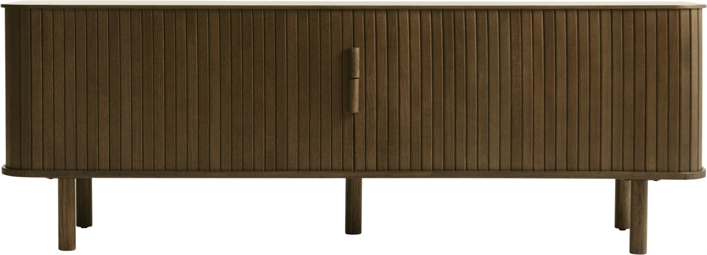 -bord    -bænk Nordique Design Cavo Røget Glasurlak Egetræ 160x40x55     Justerbare Hylder