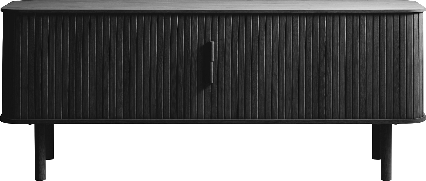 -bord Nordique Design Cavo   Sort Egetræ   Mdf 160   Med Justerbare Hylder