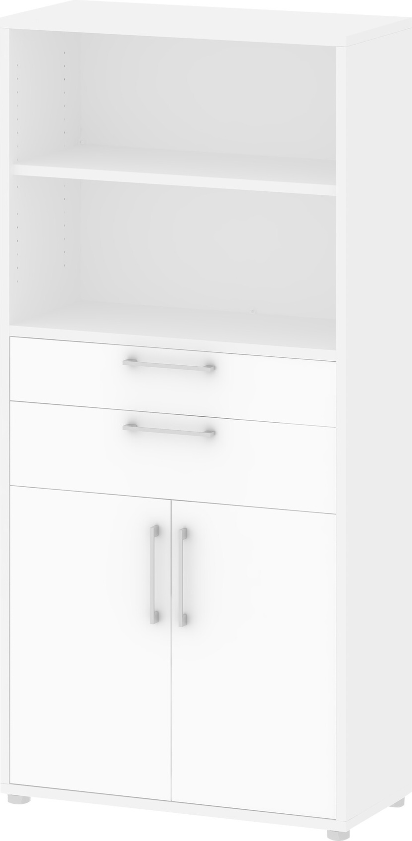 Bogreol Vesterholm Prima   Hvid Reol  Vægmonteret    Skuffer   Skab  H186ã B89ã D40