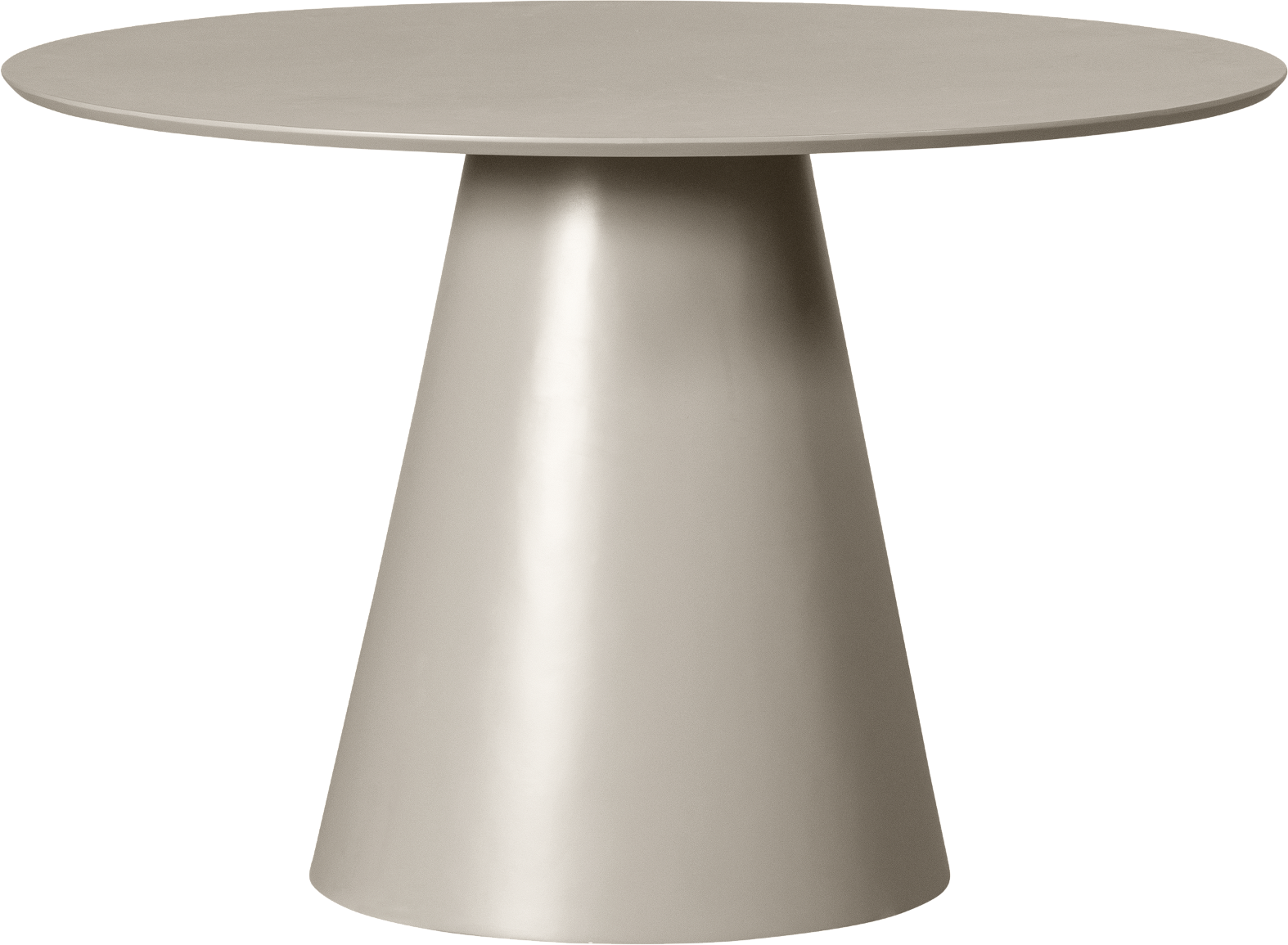 Rundt Spisebord Woood Jorre i Antik Beige – Ø120 cm
