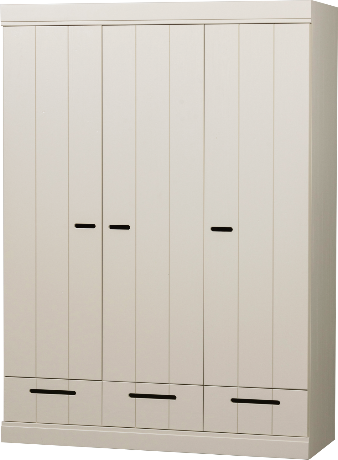 Garderobeskab Woood Connect   Låger   Skuffer Dust Støvet Grå Fyrretræ H195xb140xd53   Fsc