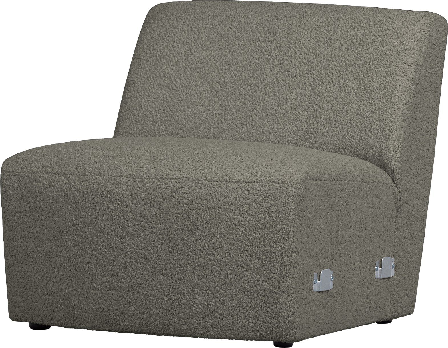 Modulær Sofa Woood Coco Ekstra Modul Varm Grøn Bouclé H70ã B72ã L73
