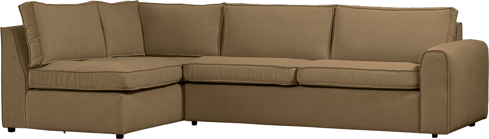 Venstrevendt Hjørnesofa Freek fra Woood - Lysebrun Elegance