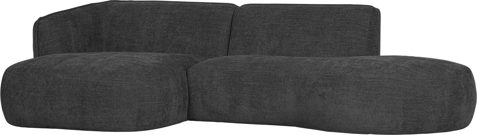Venstrevendt Hjørnesofa Woood Polly i Grå Polyester