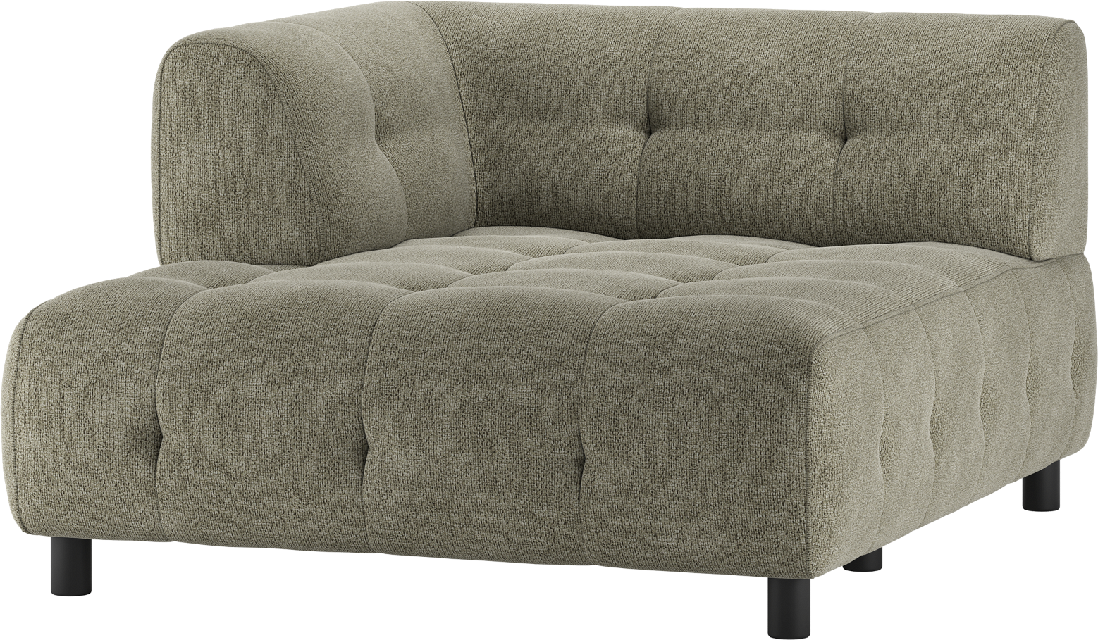 Woood Louis Modulsofa     Chaiselong Venstre Grøn Chenille Polyester H73ã B122ã L140