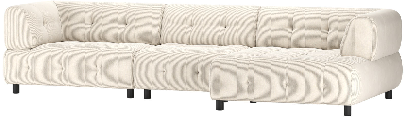 Woood Multifunktionel Chaiselong Sofa Louis – Lysegrå Fløjl