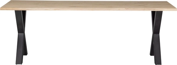 Spisebord Plankebord Woood Tablo Alkmaar 200x90   Massiv Egetræ Natur Krydsben