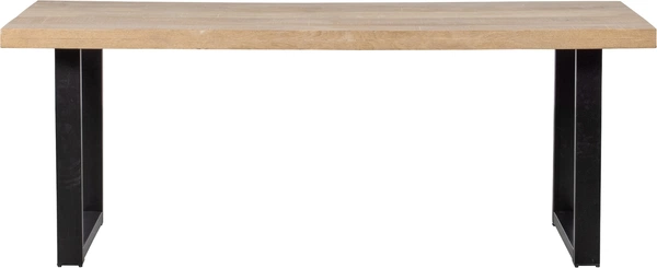 Spisebord Woood Tablo     Mangotræ Med Metal  -ben  180x90   Til  -  Pers   Naturlig Kalkvask Finish