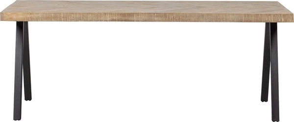 Spisebord Woood Tablo Plankebord Mangotræ Sildebensmønster Natur 180x90