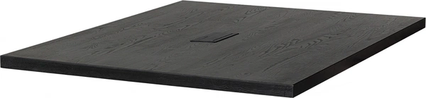 Tillægsbordplade Woood Tablo Lungo Ask Sort 150ã 120   Med Strømstik   Usb
